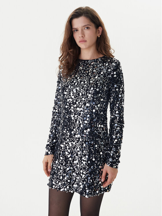 ONLY ONLY Abito da cocktail Anika 15358384 Nero Loose Fit