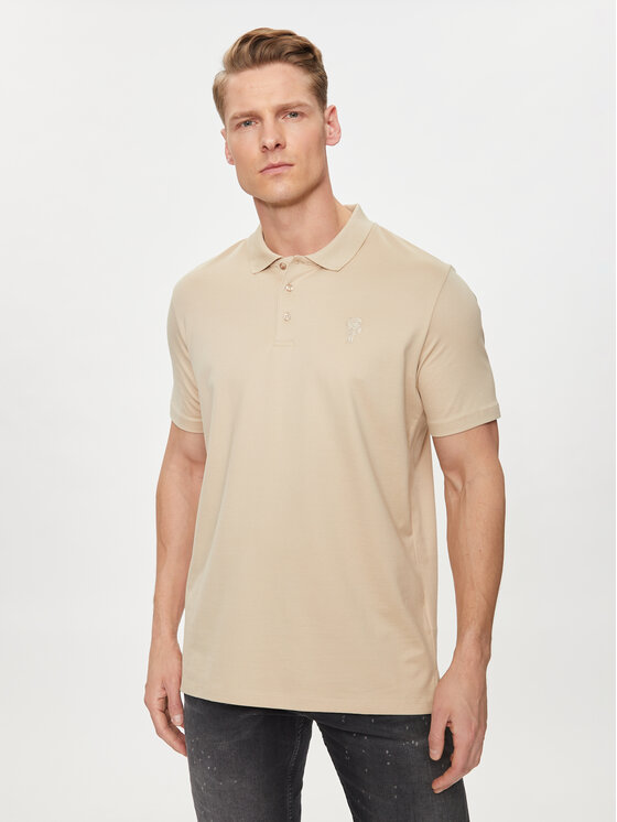 KARL LAGERFELD Polokošeľa 745028 542232 Béžová Regular Fit