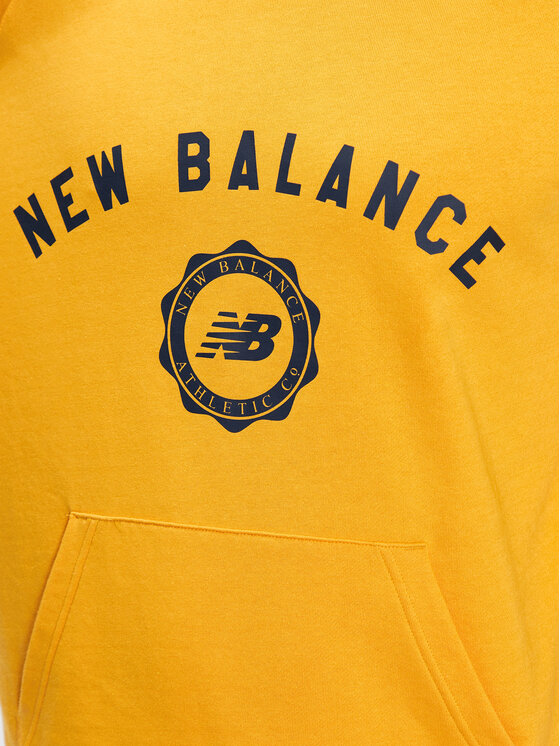 New Balance New Balance Felpa Dukserica Sport Seasonal French Terry MT31901 Giallo Relaxed Fit