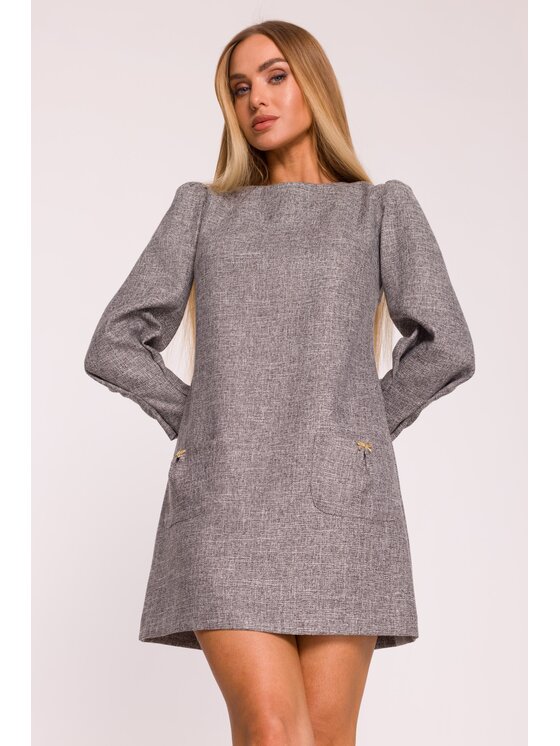 Made of Emotion Made of Emotion Sukienka wieczorowa M870 Czarny Modern Slim Fit