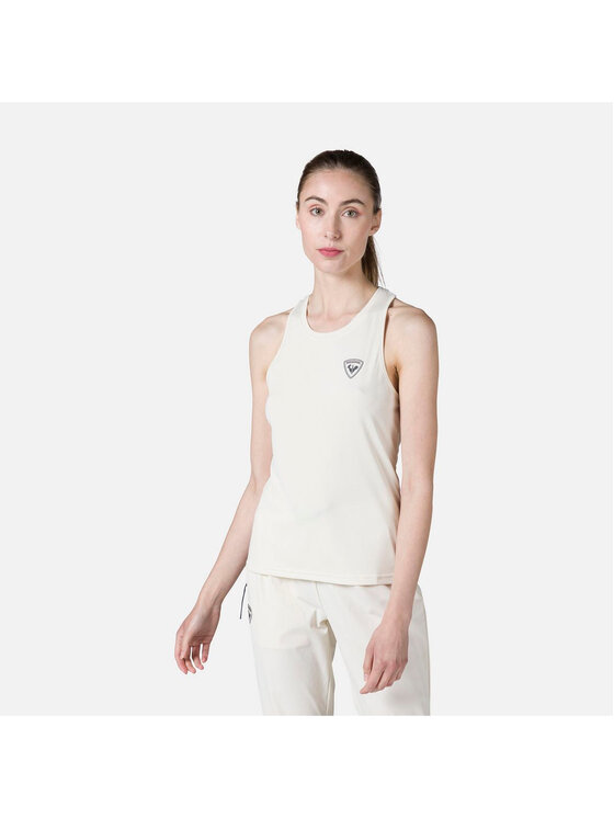 Rossignol Rossignol Top W Plain Tank Biały Regular Fit