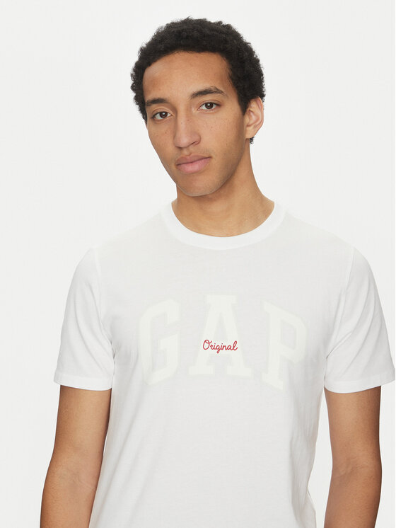 Gap Gap T-Shirt 542246-01 Biały Regular Fit