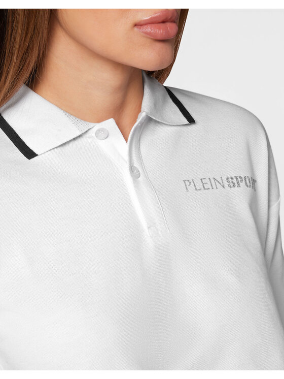 Plein Sport Plein Sport Polo 12965 Biały Regular Fit