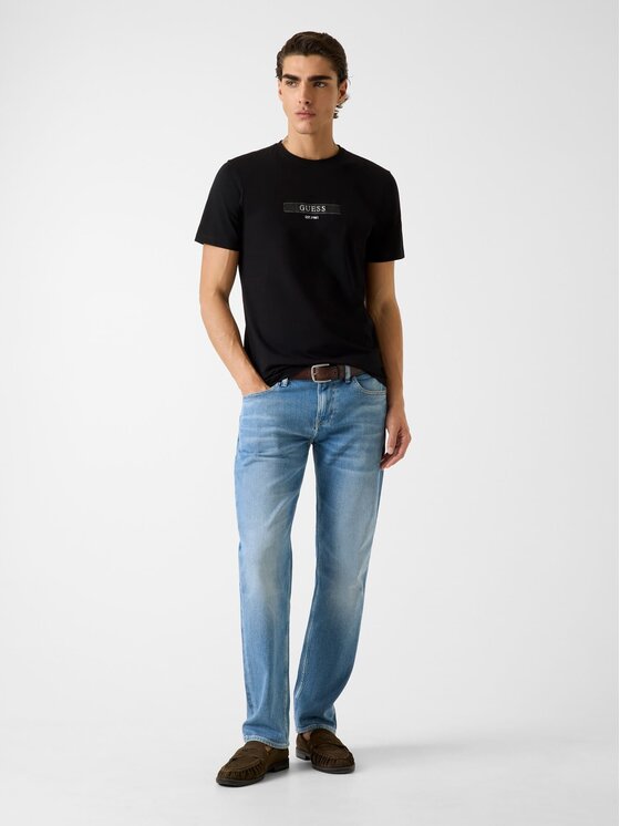 Guess Guess T-Shirt M6RI17 J1314 Schwarz Slim Fit