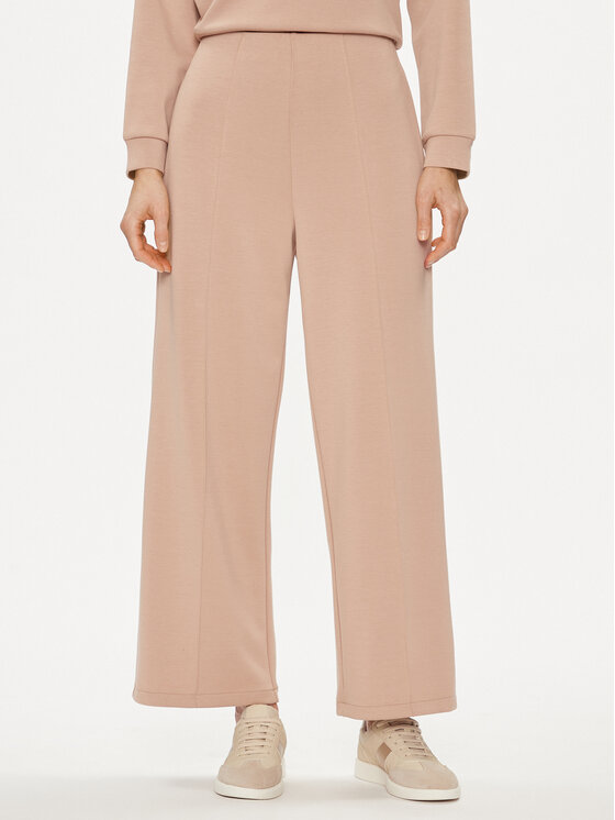 United Colors Of Benetton Úpletové nohavice 3UNN3F03B Béžová Relaxed Fit
