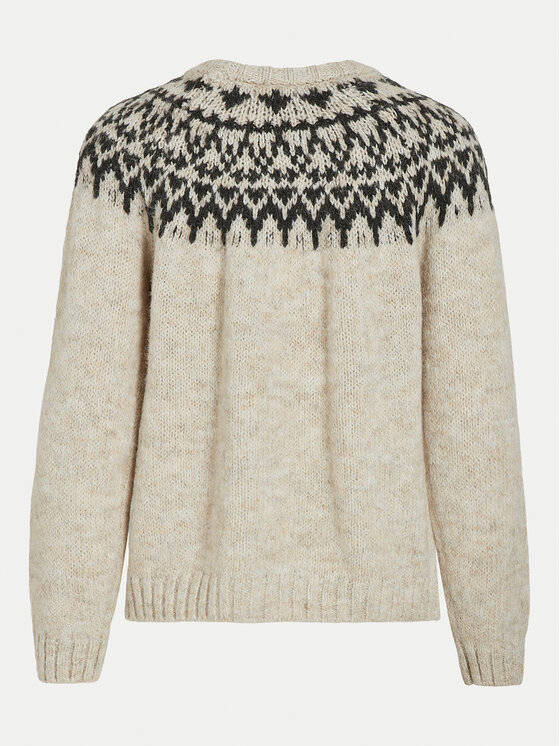 Vila Vila Sweater Ejla 14098853 Bézs Regular Fit