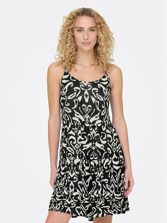 ONLY Rochie de vară Maj 15218451 Negru Regular Fit