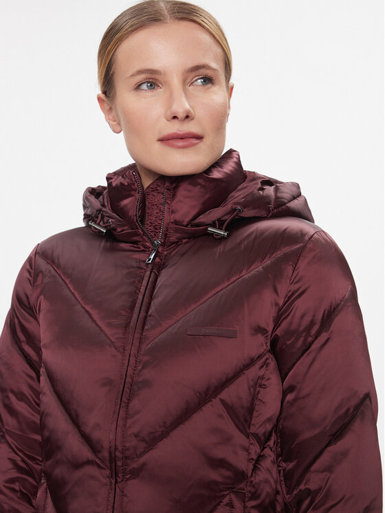 Calvin Klein Calvin Klein Prijelazna jakna K20K207068 Tamnocrvena Slim Fit