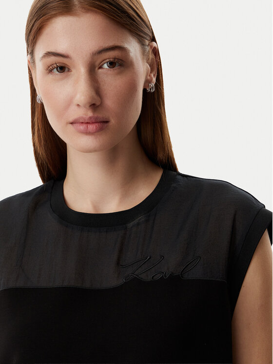 KARL LAGERFELD KARL LAGERFELD Vestito da giorno B2W13033 Nero Regular Fit