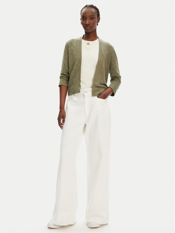 Olsen Olsen Kardigan 11004343 Zielony Regular Fit