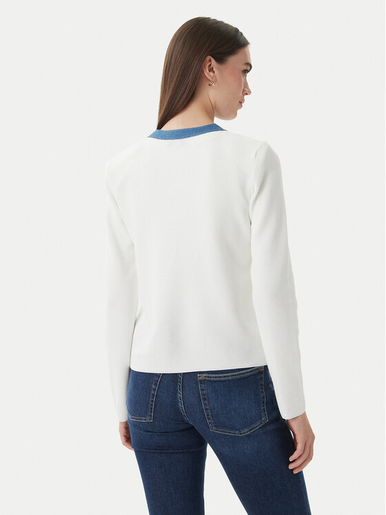 Luisa Spagnoli Luisa Spagnoli Cardigan Capotreno 100363 Bianco Regular Fit