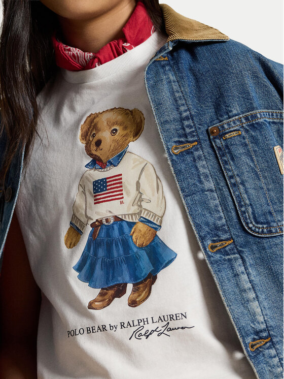 Polo Ralph Lauren Polo Ralph Lauren Tricou 313A98403001 Alb Regular Fit