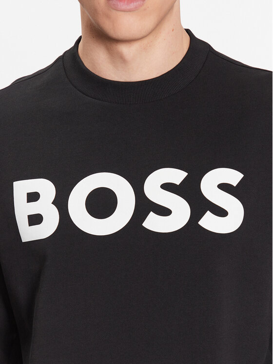 BOSS Boss Felpa 50487133 Nero Relaxed Fit