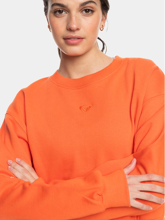 Roxy Roxy Felpa Ess Nrj Cn Otlr ERJFT04670 Arancione Regular Fit