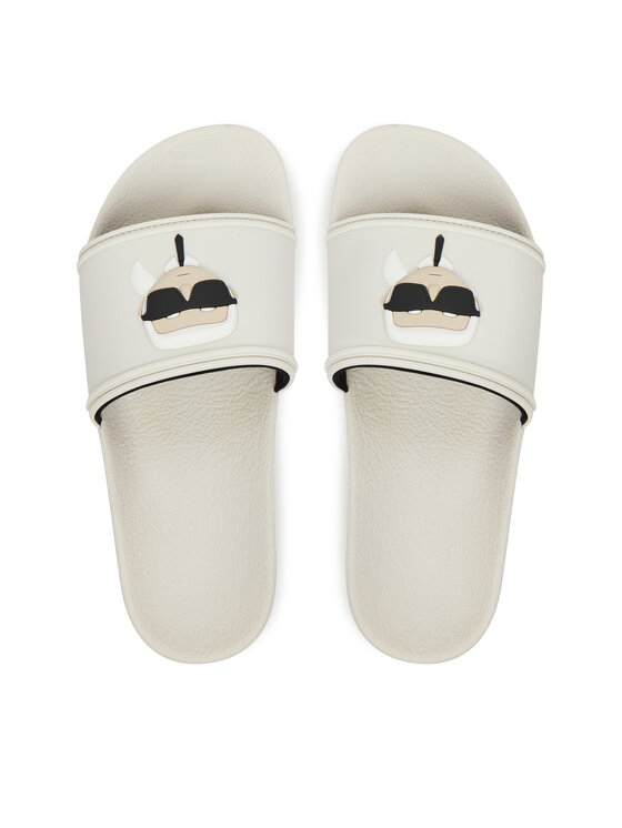 KARL LAGERFELD KARL LAGERFELD Παντόφλες Kondo Maxi KL80805A Λευκό