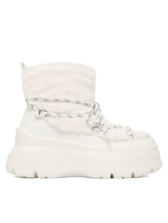 Buffalo Buffalo Μπότες Χιονιού Olympia Fur Boot 18483 Λευκό