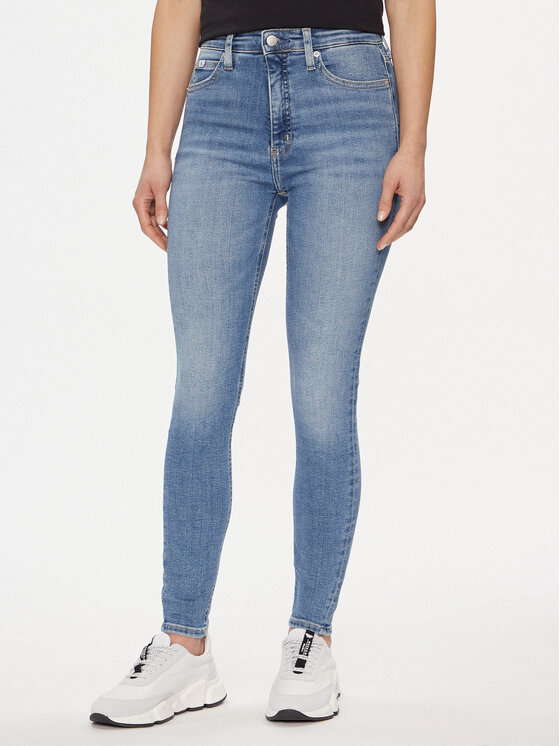 Calvin Klein Jeans Džínsy J20J222775 Modrá Super Skinny Fit
