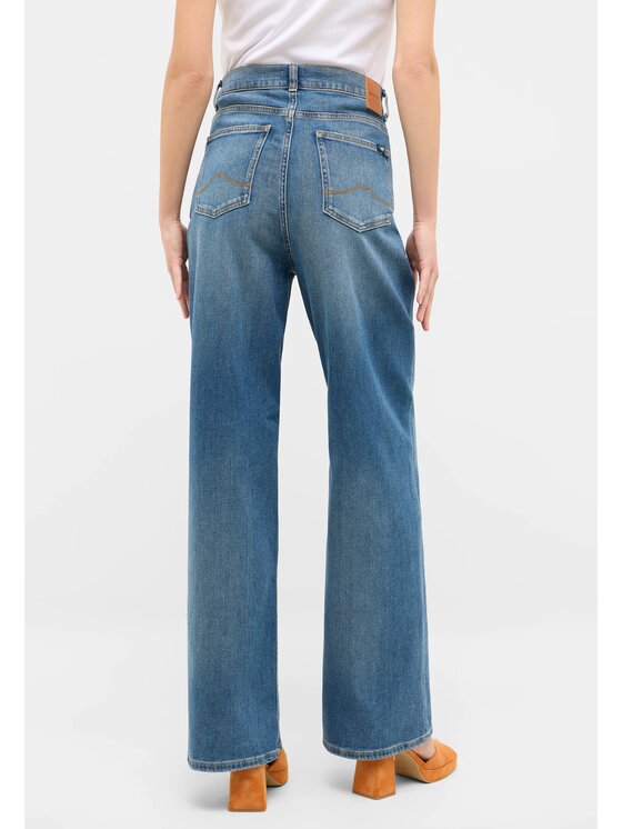 Mustang Mustang Jeansy Style Luise Wide Niebieski Wide Fit