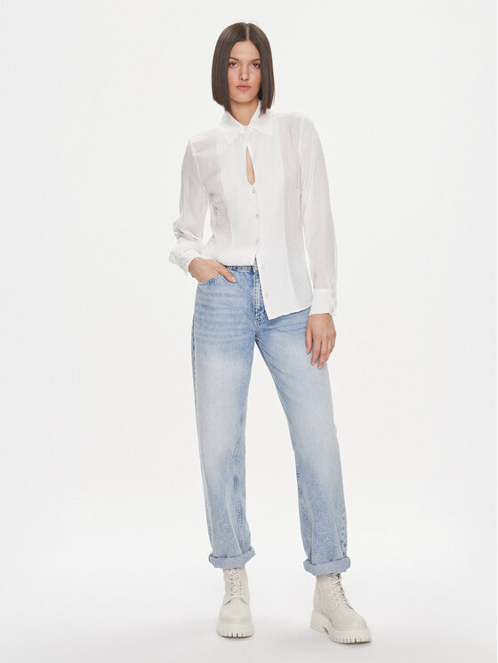 Liu Jo Liu Jo Marškiniai MF3312 T3702 Balta Regular Fit