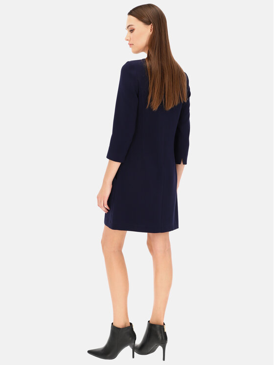 Potis & Verso Potis & Verso Sukienka codzienna Nabuko Granatowy Slim Fit