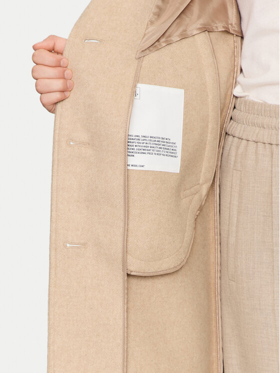 Marc O'Polo Marc O'Polo Cappotto di lana 408 0294 71265 Beige Regular Fit