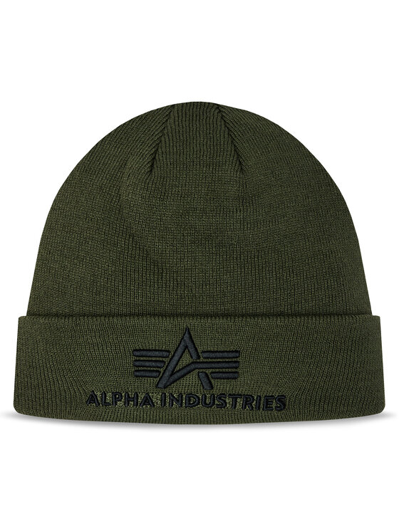 Alpha Industries Kapa 3D Beanie 168910 Zelena