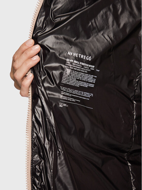 Hetregó Hetregó Пуховик Lena 8M697 22WD10 Бежевий Regular Fit