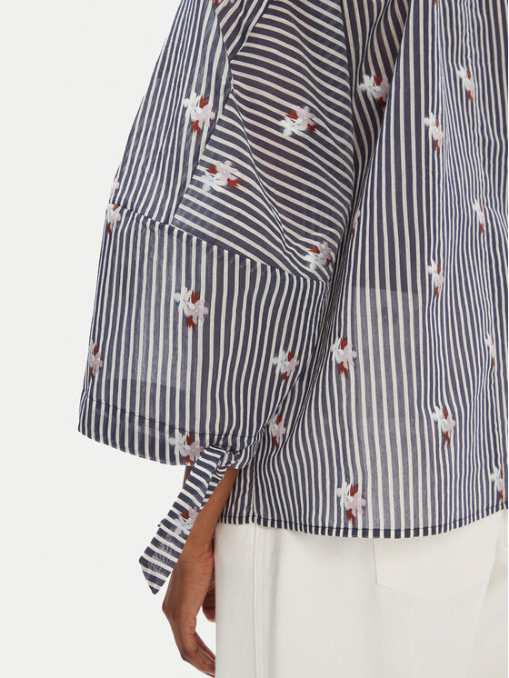 Munthe Munthe Блузка Pristina 252102525224 Cиній Loose Fit