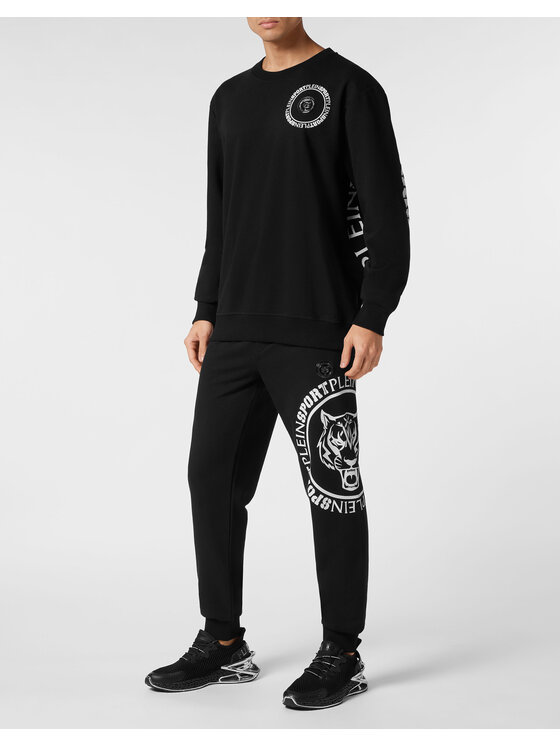 Plein Sport Plein Sport Longsleeve 14219 Czarny Regular Fit