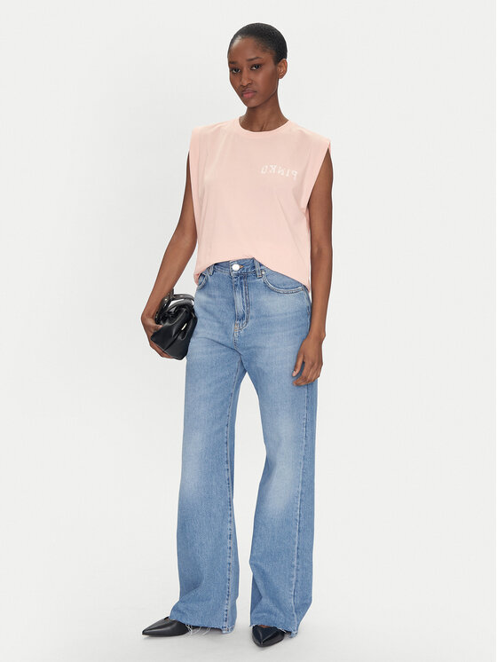 PINKO PINKO T-shirt 104268 A2C0 Ružičasta Regular Fit
