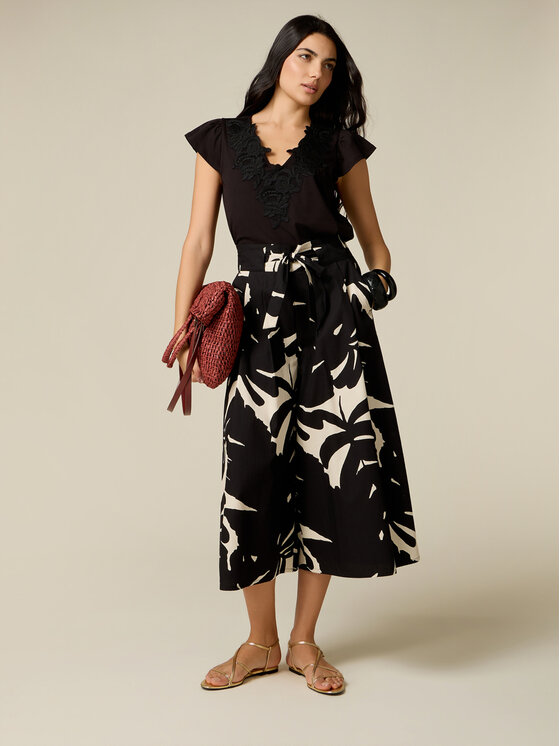 Oltre Oltre Gonna maxi 1015J000312N0Z3 Nero Regular Fit