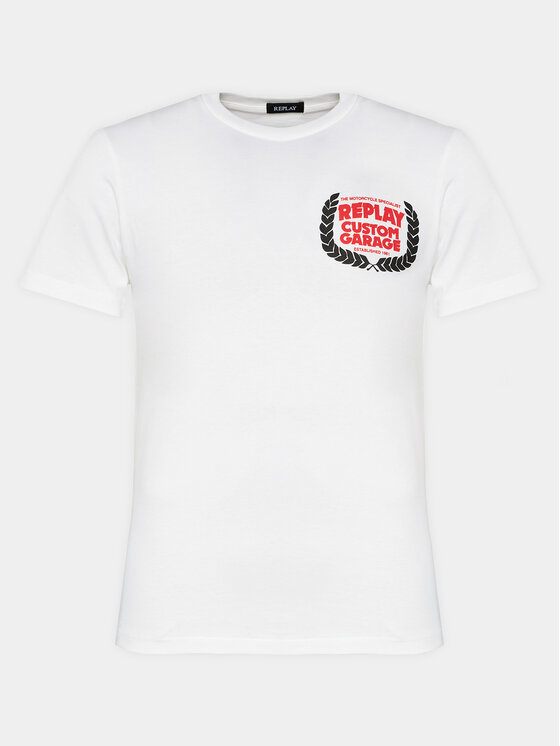 REPLAY Replay Тишърт M6765.000.22662 Бял Regular Fit