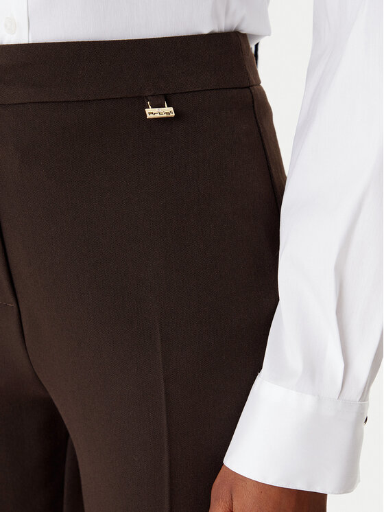 Artigli Artigli Hlače iz tkanine ACPA003191 Rjava Regular Fit