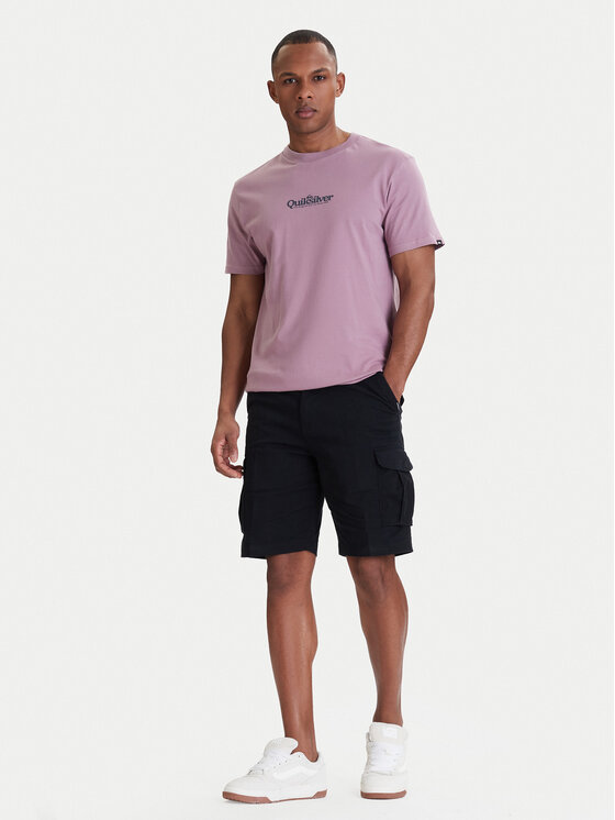Quiksilver Quiksilver Auduma šorti MW Cargo EQYWS03912 Melns Regular Fit