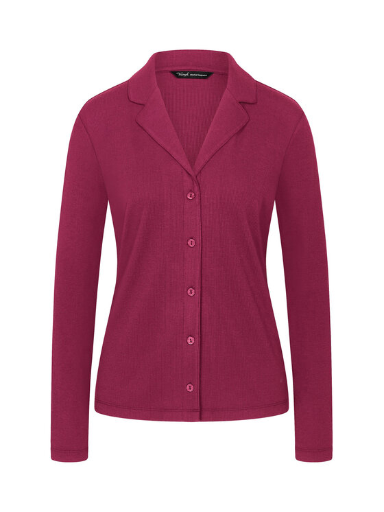 Triumph Triumph Pyjamahemd Mix&Match 10225047 Dunkelrot Regular Fit