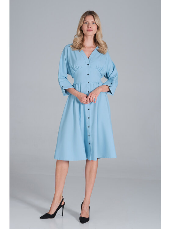 FIGL FIGLFIGL Vestito M843 Blu Regular Fit