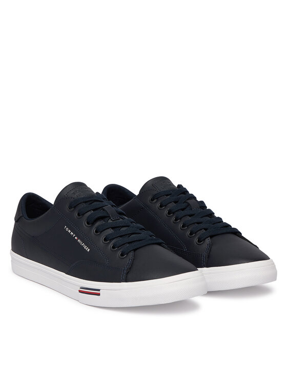 Tommy Hilfiger Tommy Hilfiger Kedai Vulc Core Rwb Long Lace Lth FM0FM05814 Tamsiai mėlyna