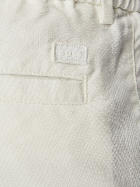 BOSS BOSS Шорти з тканини Kane1 50557537 Білий Regular Fit
