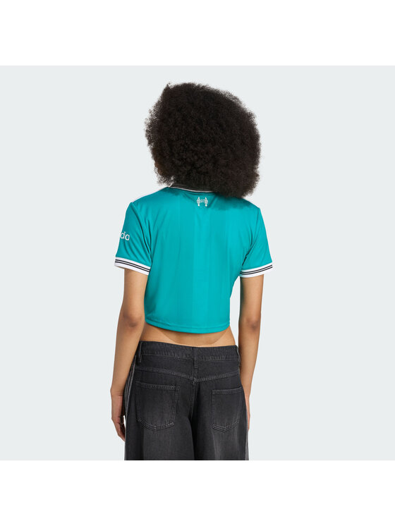 adidas adidas Top Liverpool FC 25/26 Third Cropped Jersey Zielony Regular Fit