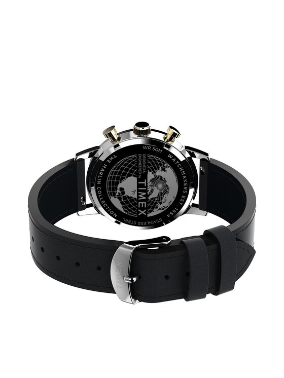 Timex Timex Hodinky Marlin Chronograph TW2W10000 Čierna