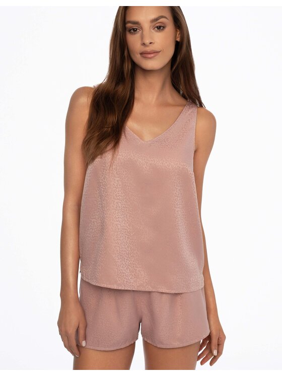Esotiq Esotiq Piżama 41228-39X Różowy Regular Fit