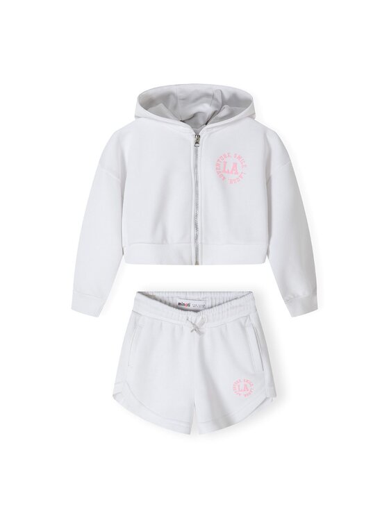 Bluza MINOTI, Rozmiar 146/152, Biały, 22fleece68