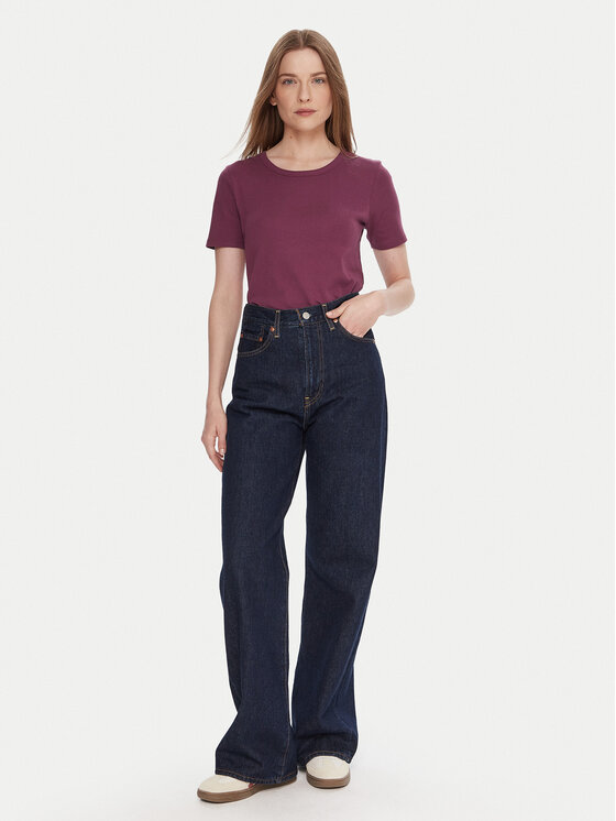 United Colors Of Benetton United Colors Of Benetton Футболка 3GA2E16A0 Фіолетовий Regular Fit