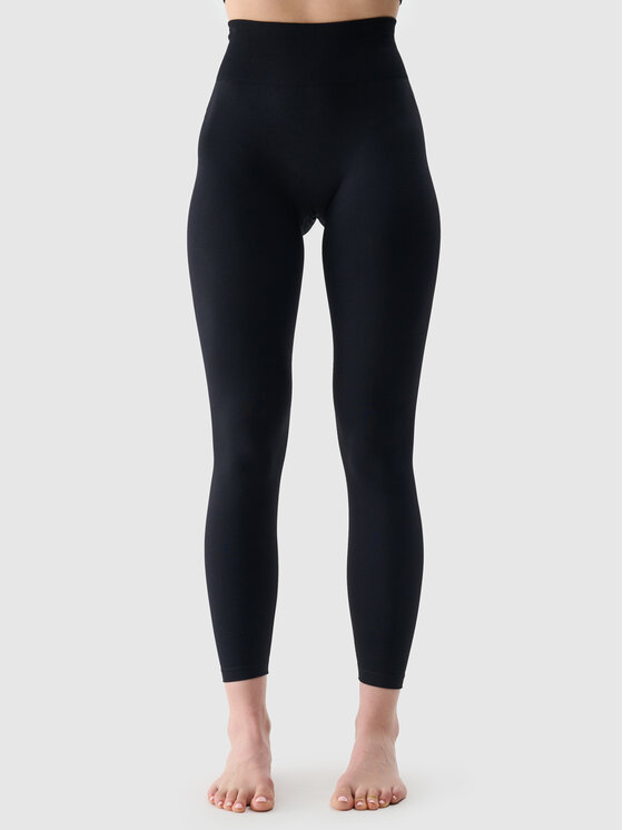 4F 4F Legginsy BASIC+ Czarny Slim Fit