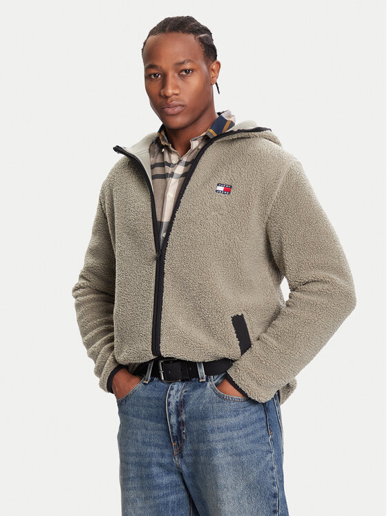 Tommy Jeans Tommy Jeans Džemperis ar kapuci DM0DM19224 Zaļš Regular Fit