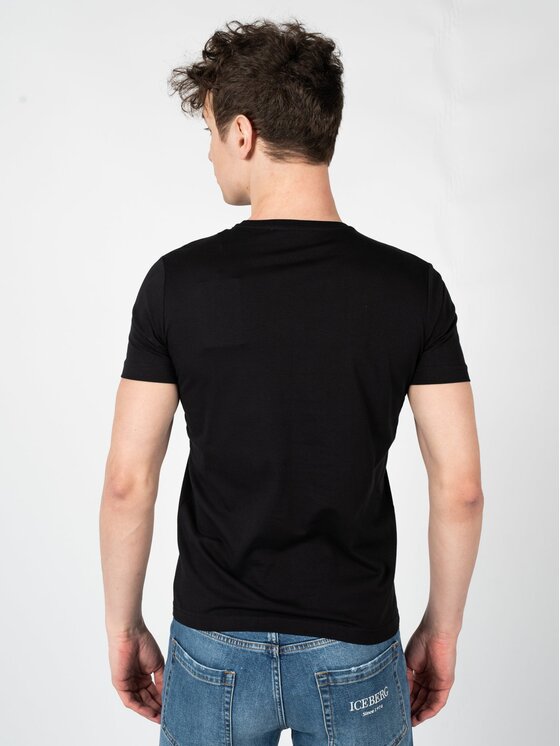 Iceberg Iceberg T-Shirt F0146301 Μαύρο Regular Fit