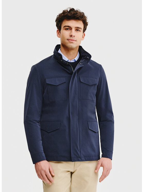 Pako Lorente Pako Lorente Kurtka przejściowa P25SF-5X-001 Granatowy Classic Fit