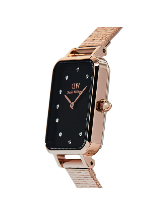 Daniel Wellington Daniel Wellington Zegarek Quadro Lumine Pressed Piano DW00100579 Złoty