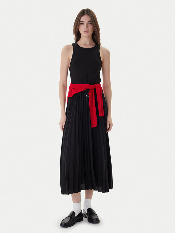 Tommy Hilfiger Tommy Hilfiger Повсякденна сукня WW0WW39342 Чорний Regular Fit