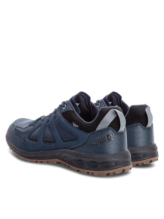 Jack Wolfskin Jack Wolfskin Trekking čevlji Woodland 2 Texapore Low M 4051271 Mornarsko modra